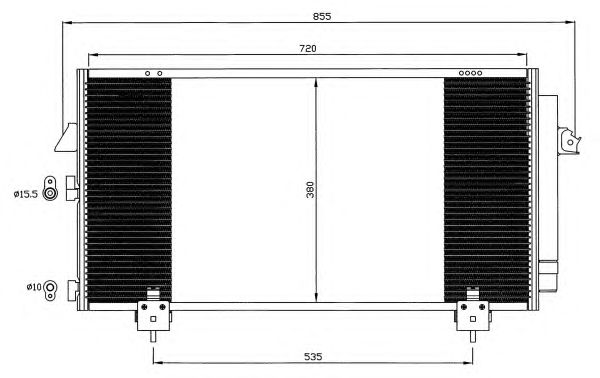 Радиатор кондиционера NRF 35381