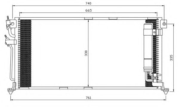 Радиатор кондиционера NRF 35541