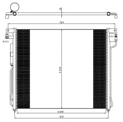 Радиатор кондиционера NRF 35582