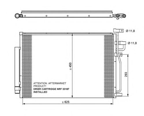 Радиатор кондиционера NRF 35775