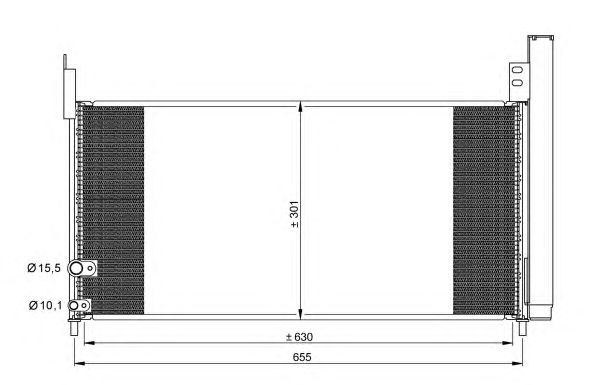 Радиатор кондиционера NRF 35863
