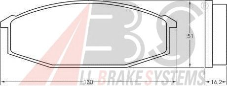 Тормозные колодки A.B.S. 36420