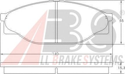 Гальмівні колодки A.B.S. 36761