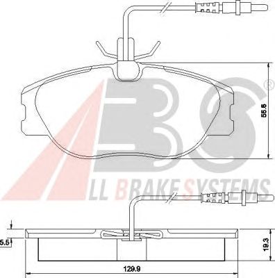 Тормозные колодки A.B.S. 36899