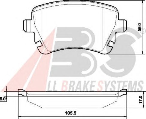 Тормозные колодки A.B.S. 37411