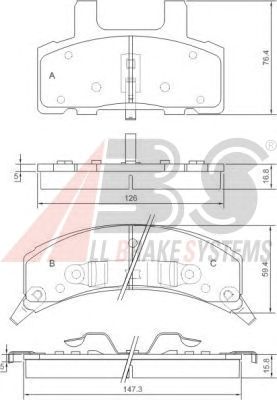 Тормозные колодки A.B.S. 38369