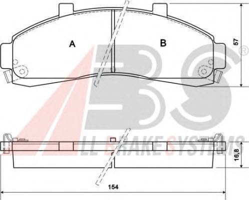 Тормозные колодки A.B.S. 38652