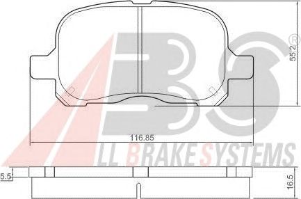 Тормозные колодки A.B.S. 38741