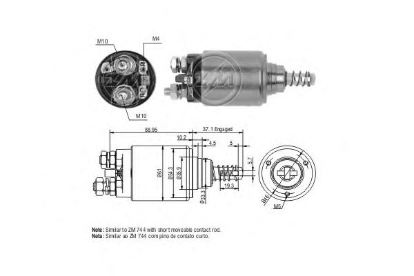 Втягивающее реле ERA ZM544