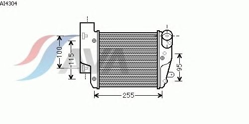 Интеркулер AVA QUALITY COOLING AI4304