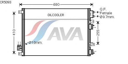 Радиатор кондиционера AVA QUALITY COOLING CR5093