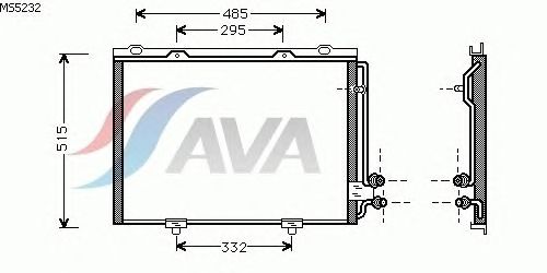 Радиатор кондиционера AVA QUALITY COOLING MS5232