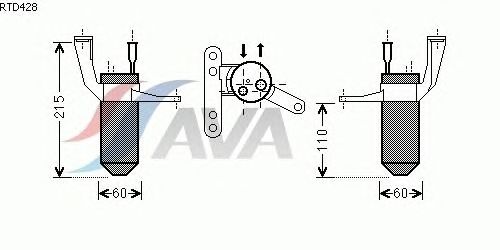 Осушитель кондиционера AVA QUALITY COOLING RTD428