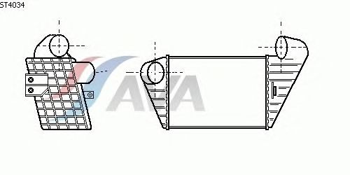 Интеркулер AVA QUALITY COOLING ST4034