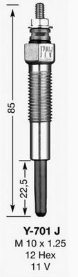 Свеча накала NGK DPOWER39