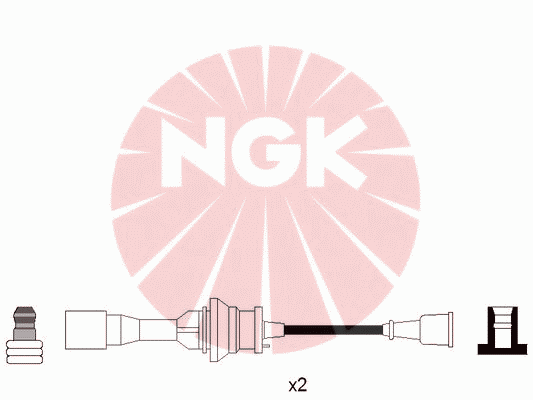 Комплект высоковольтных проводов NGK RCZE53