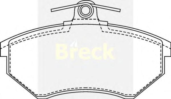 Тормозные колодки BRECK 20168 10 701 00