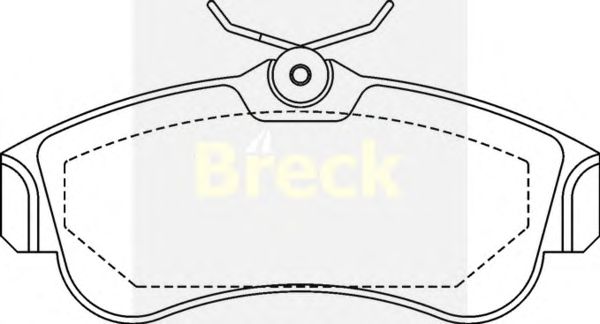 Тормозные колодки BRECK 21546 00 701 00