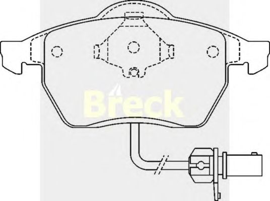 Тормозные колодки BRECK 21849 00 701 10