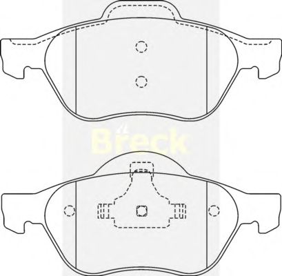 Тормозные колодки BRECK 23215 00 701 00