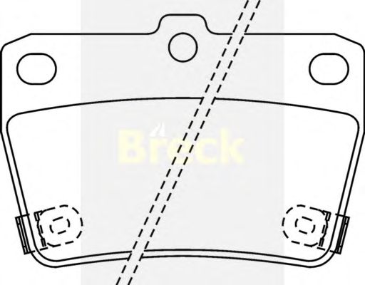 Тормозные колодки BRECK 23656 00 702 10