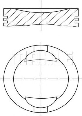 Поршень MAHLE ORIGINAL 009 36 01