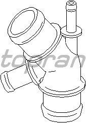 Патрубок системы охлаждения TOPRAN 108 877