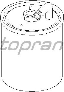 Паливний фільтр TOPRAN 407 885