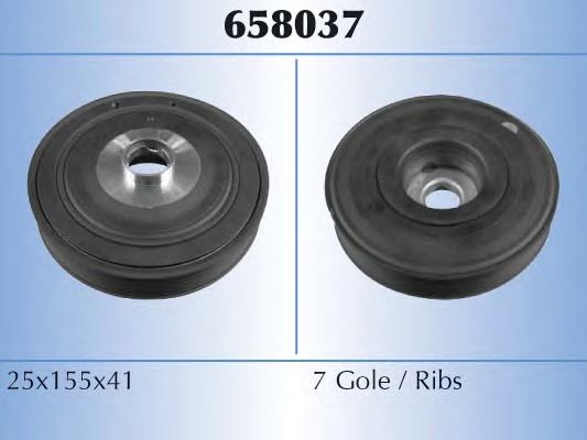 Шкив коленвала MALO 658037