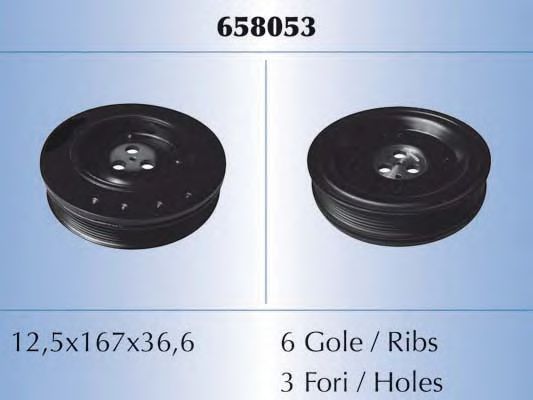 Шкив коленвала MALO 658053