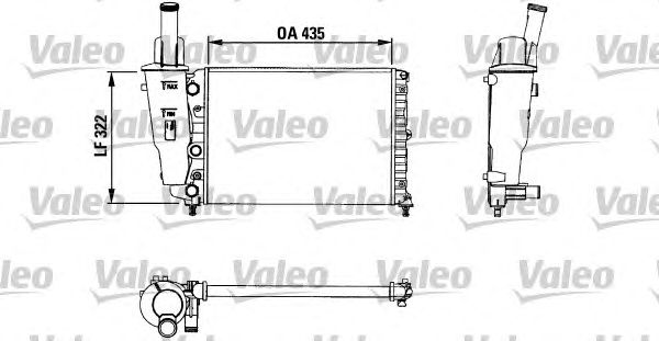 Радиатор, охлаждение двигателя VALEO 730976