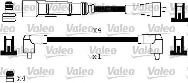 Комплект высоковольтных проводов VALEO 346333