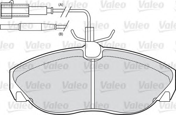 Тормозные колодки VALEO 598429