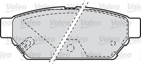 Тормозные колодки VALEO 598844