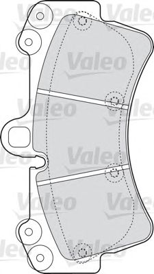 Тормозные колодки VALEO 598656