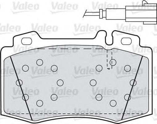 Тормозные колодки VALEO 598659