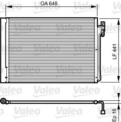 Радиатор кондиционера VALEO 814165