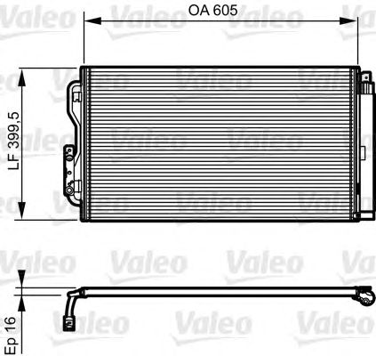 Радиатор кондиционера VALEO 814191