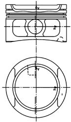 Поршень KOLBENSCHMIDT 99870620