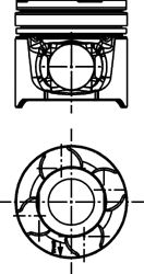 Поршень KOLBENSCHMIDT 40217610