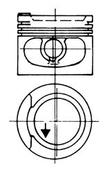 Поршень KOLBENSCHMIDT 93928620
