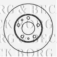 Гальмівний диск BORG & BECK BBD5094