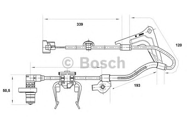 Датчик вращения колеса BOSCH 0 265 001 417
