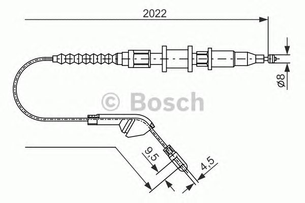Трос ручника BOSCH 1 987 477 143