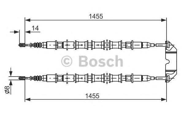 Трос ручника BOSCH 1 987 477 391