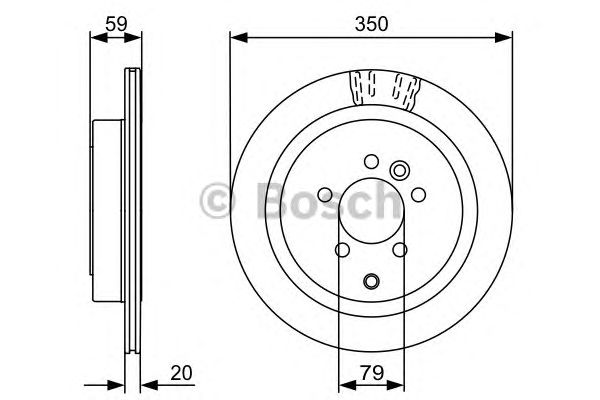 Тормозной диск BOSCH 0 986 479 492
