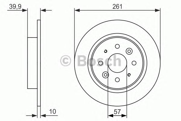 Тормозной диск BOSCH 0 986 479 597