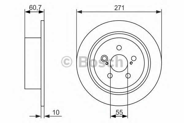 Тормозной диск BOSCH 0 986 479 613