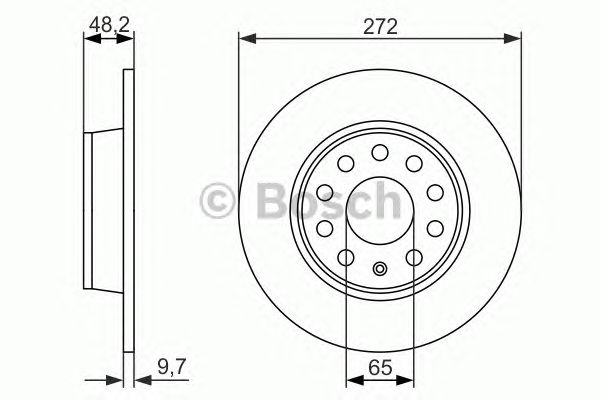 Тормозной диск BOSCH 0 986 479 677