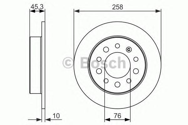 Тормозной диск BOSCH 0 986 479 697